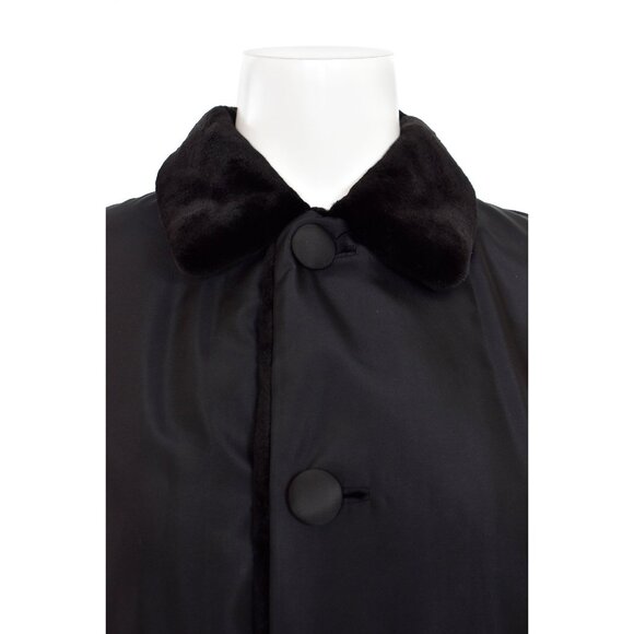 Jean Crisan 3/4 Length Reversible Black Sheared Mink Fur Coat - Picture 4 of 10